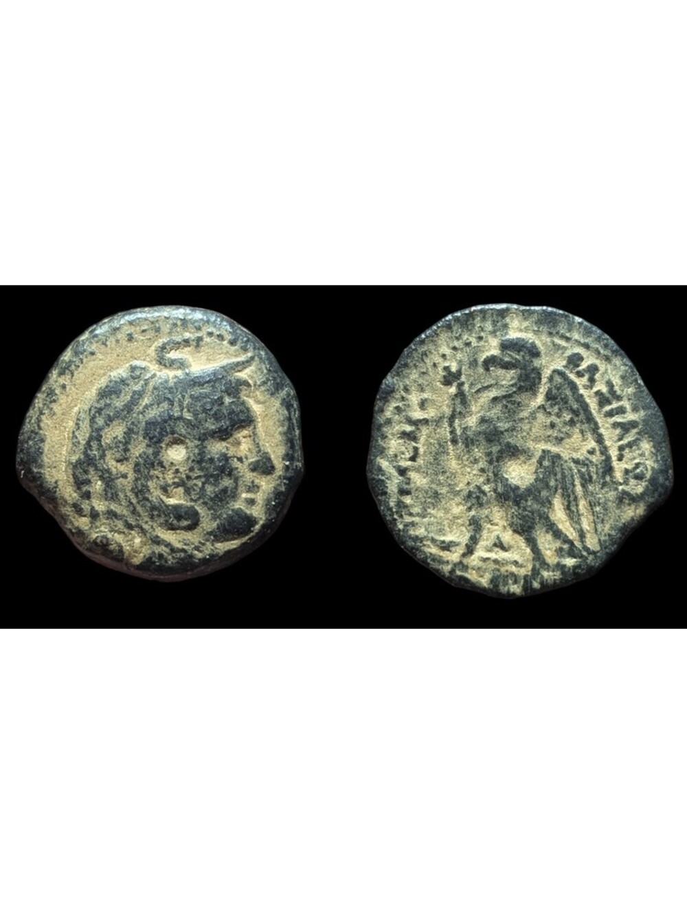 EGYPT, PHILADELPHOS PTOLEMY II 285-246BC. ALEXANDER EAGLE With Open Wings